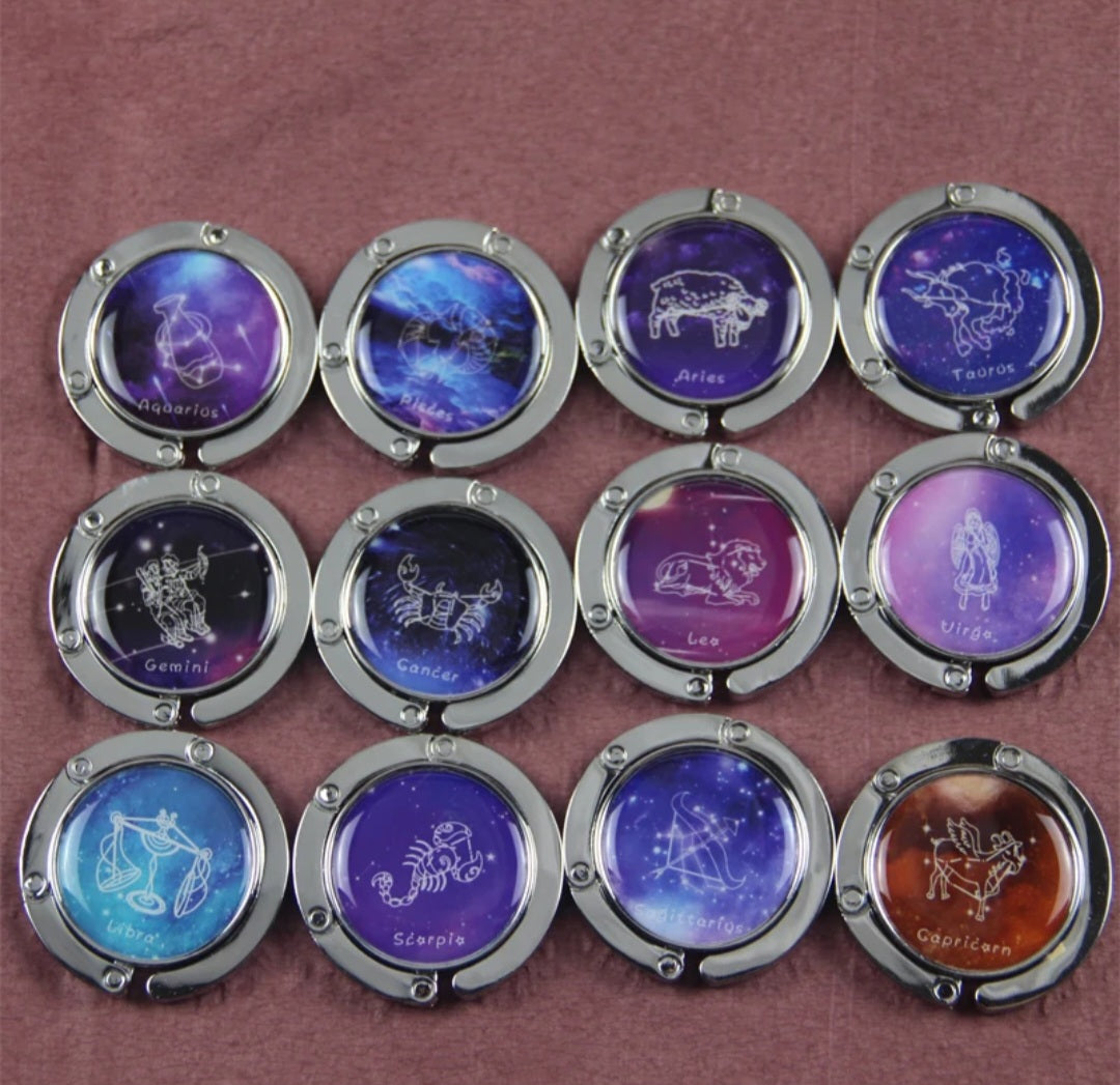2-Zodiac Signs Purse Hooks
