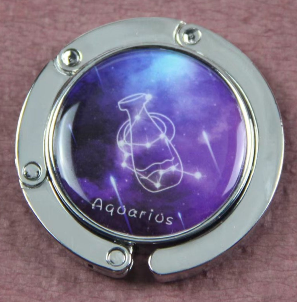 AQUARIUS "برج الدلو" (Jan 20-Feb 18) Zodiac Sign Purse Hook