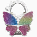 Glittery multicolored butterfly-shaped hook