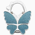 Glittery light-blue butterfly-shaped hook