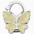 Sparkling cream-colored butterfly-shaped hook