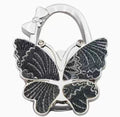 Multi-plotted black butterfly-shaped hook