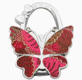 Multi-plotted red butterfly-shaped hook