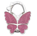 Glittery light-pink butterfly-shaped hook