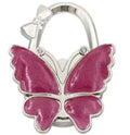 Glittery dark-pink butterfly-shaped hook