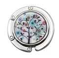 Multicolor circular-shaped Blue-Red-Purple floral drawing hook