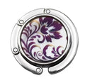 Circular-shaped purple vine pattern floral drawing hook
