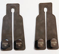 2 PCS Gray Car Headrest Hook 2-in-1 Zink Alloy Hook Head