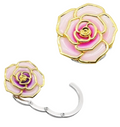 Rose-shaped Pink-colored hook