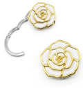 Rose-shaped White-colored hook